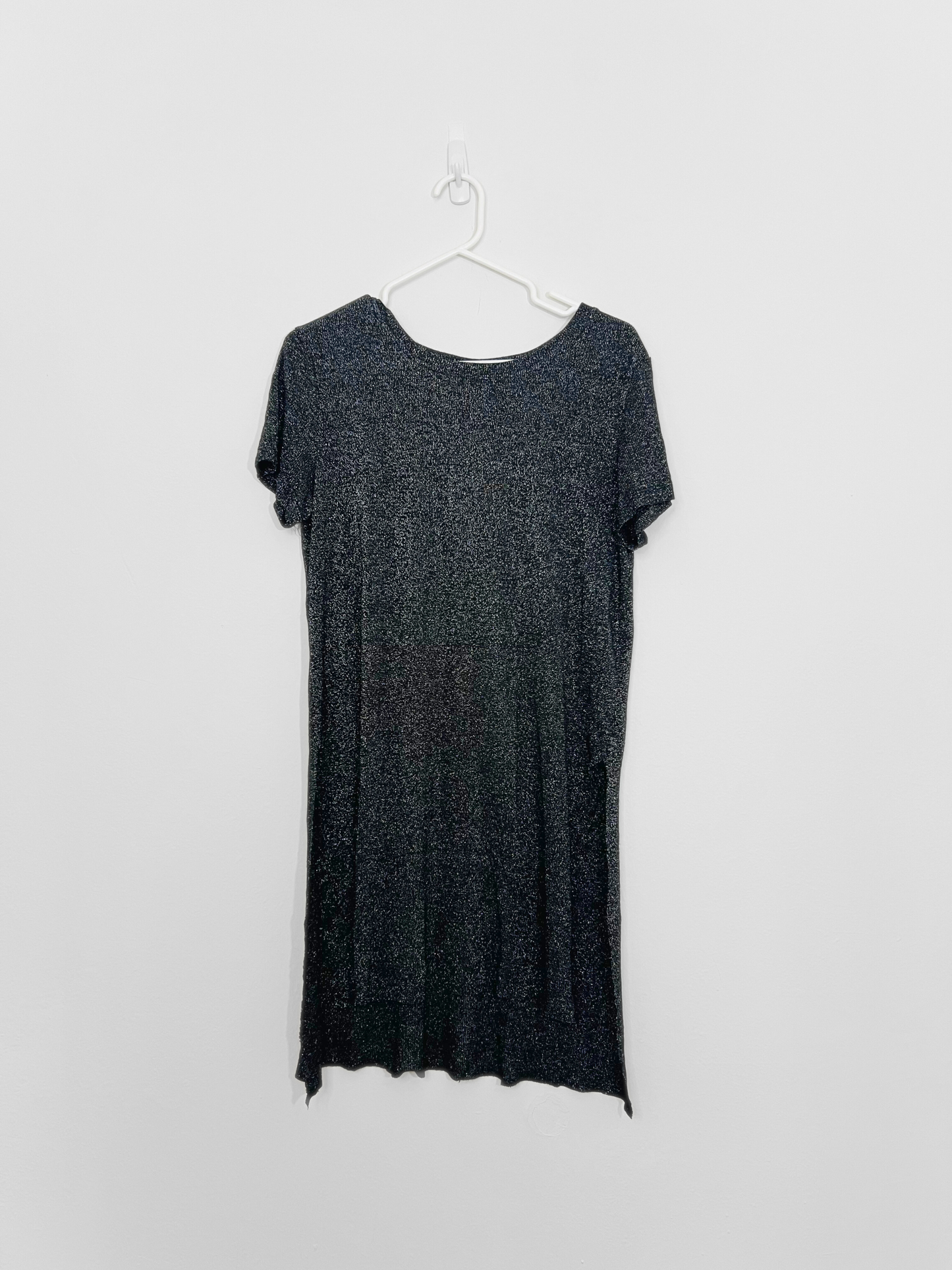 Silver Short-sleeve Blouse (Large)