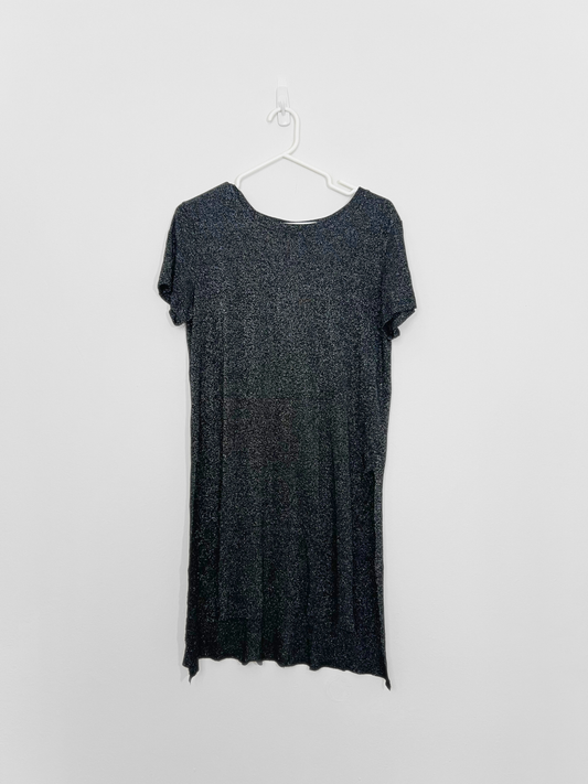Silver Short-sleeve Blouse (Large)