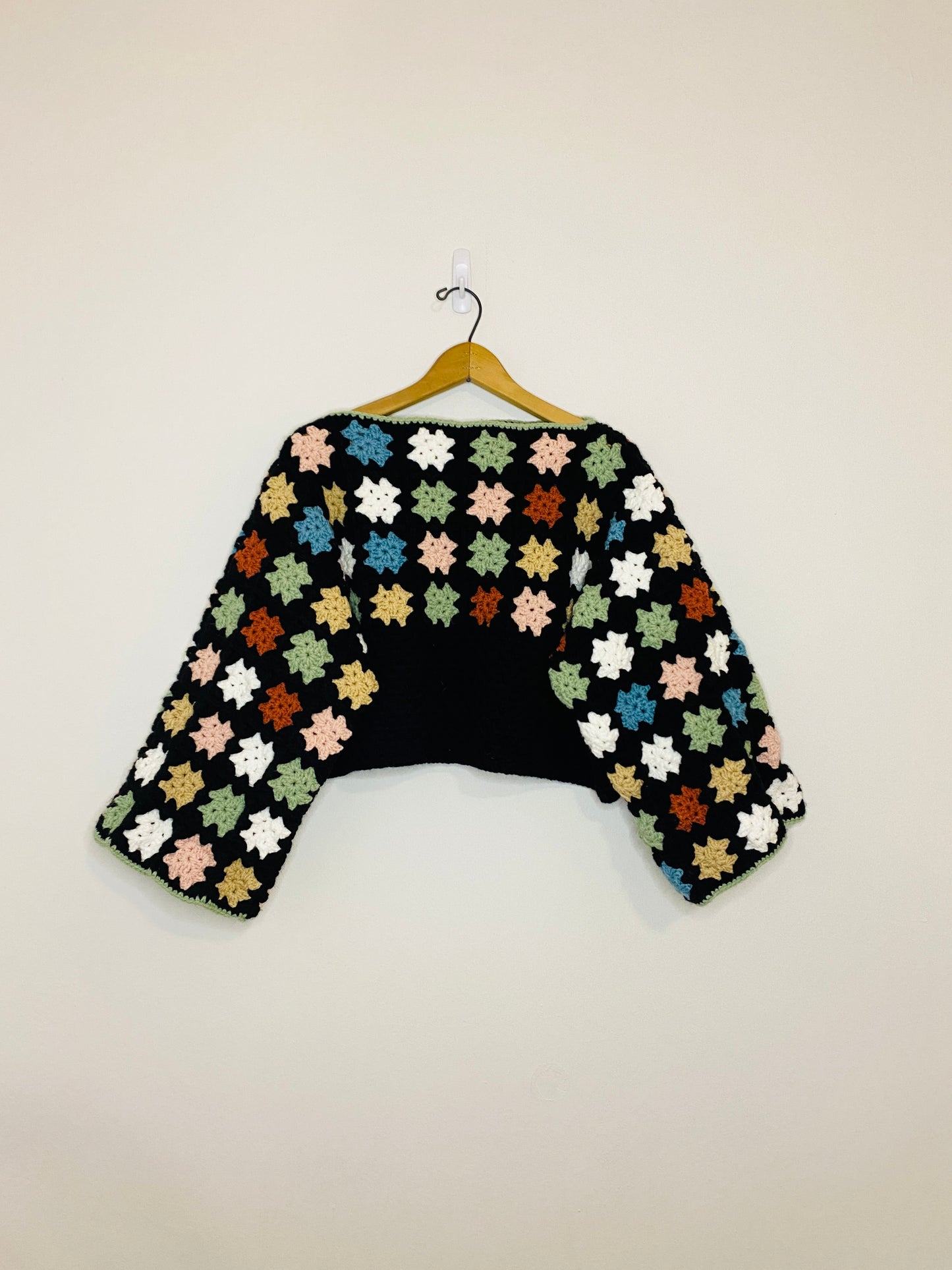 Multi Square Crochet Sweater (XL)