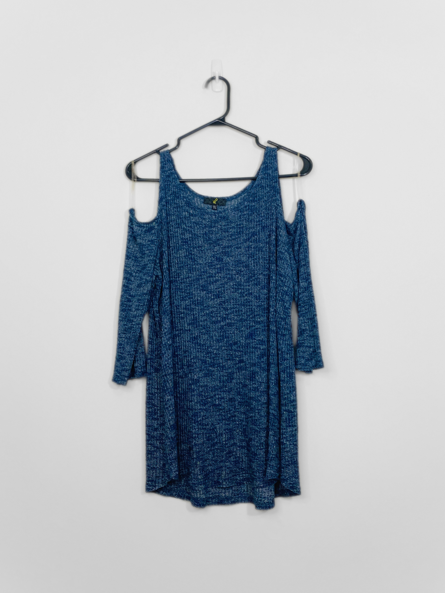 Blue Cold Shoulder Top (X)