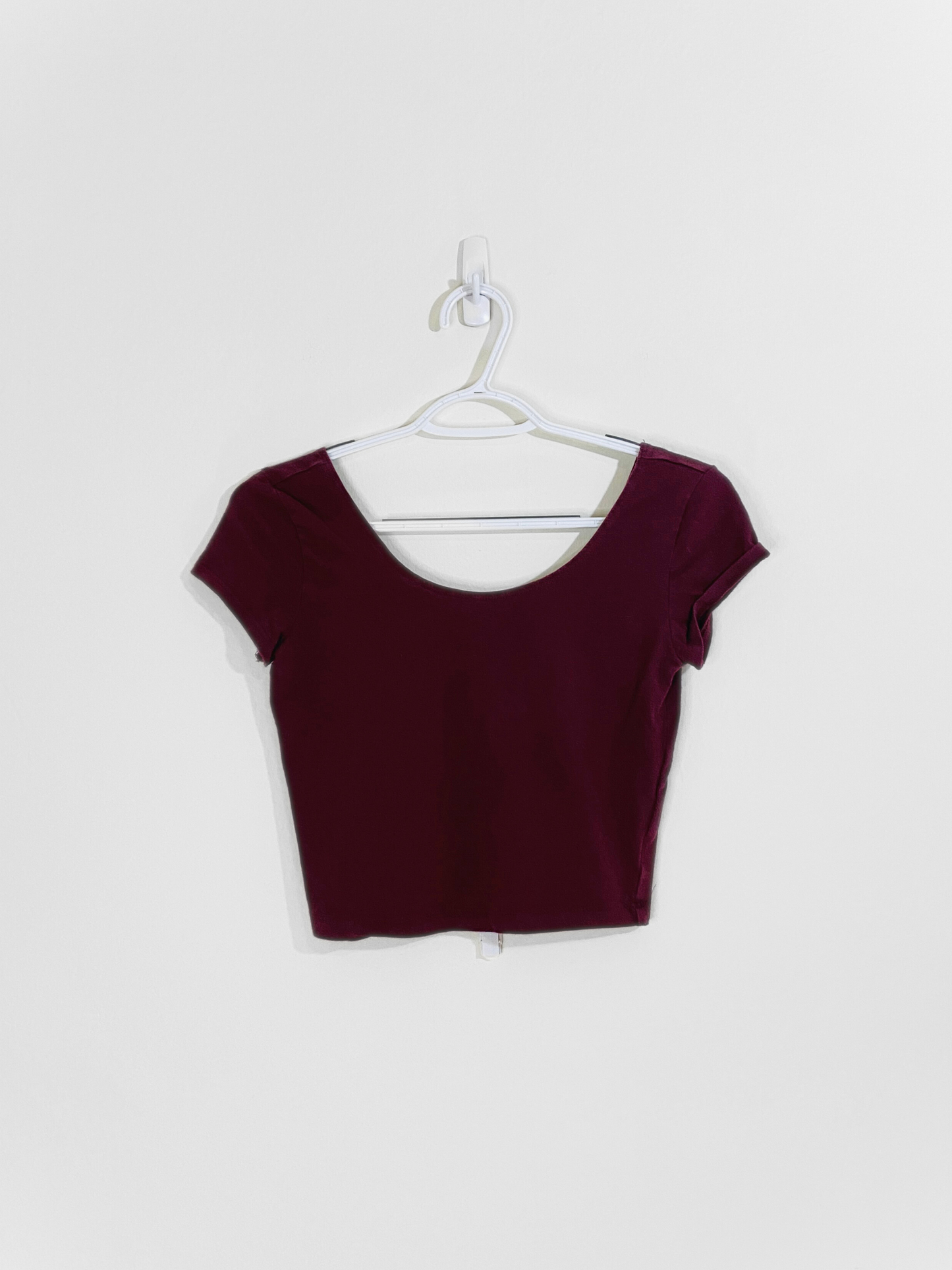 Burgundy Baby Tee (Small)
