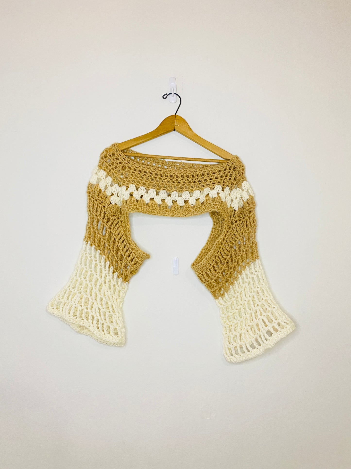 Two Tone Crochet Shrug