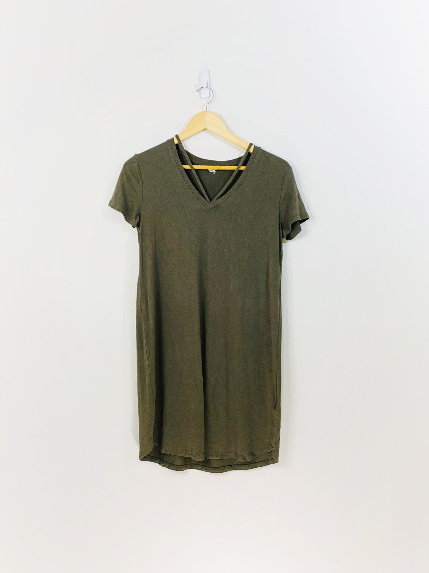 Robe t-shirt verte (petite)