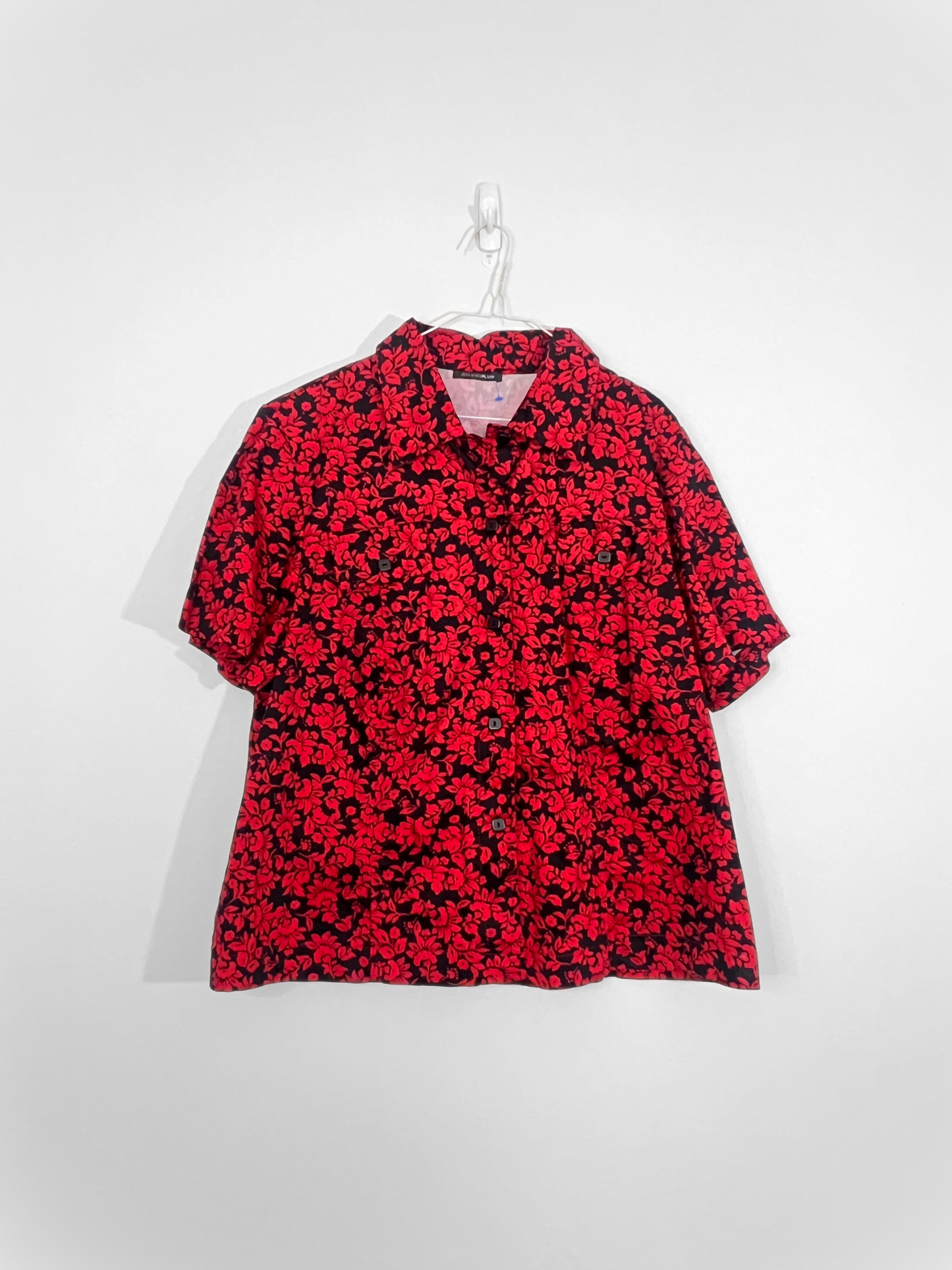 Floral Button-down Shirt (Size 16)