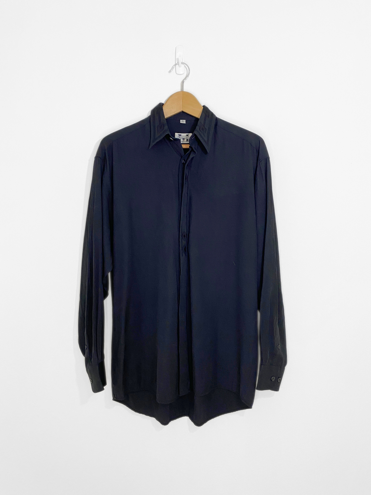 Black Button-Down Shirt (Small)