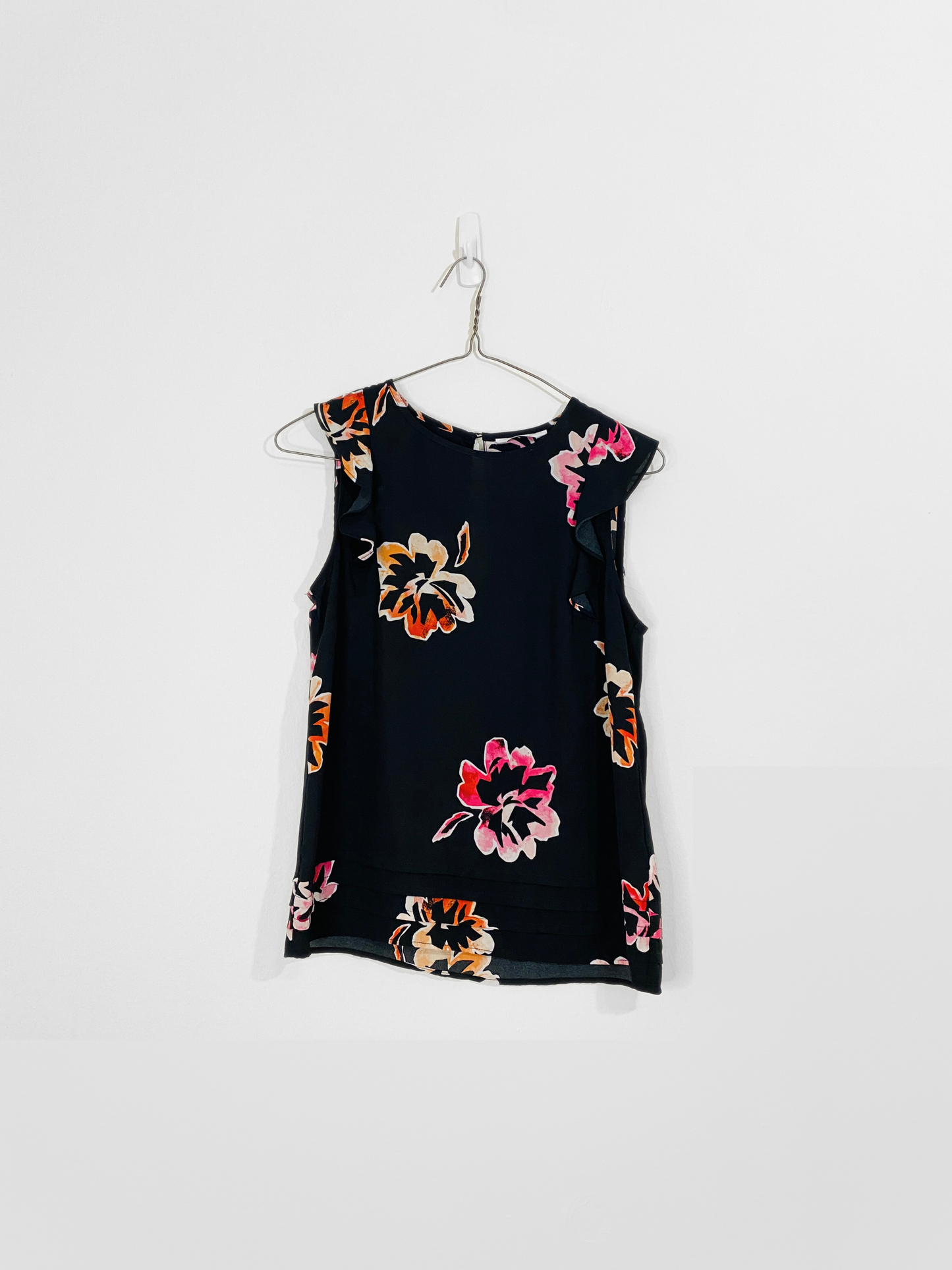 Floral Sleeveless Blouse (XXS)