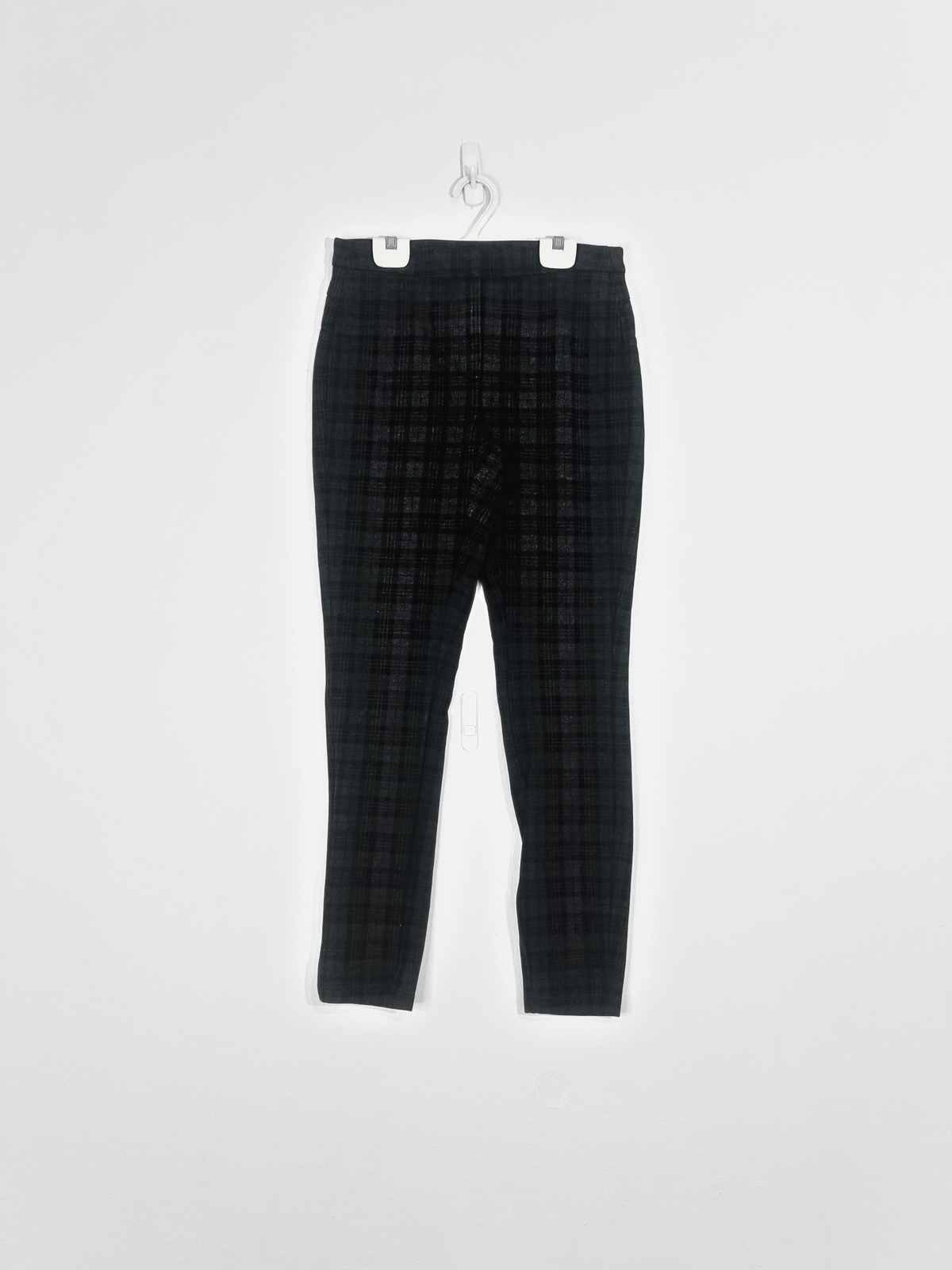 Black Plaid Pants (Size 2)