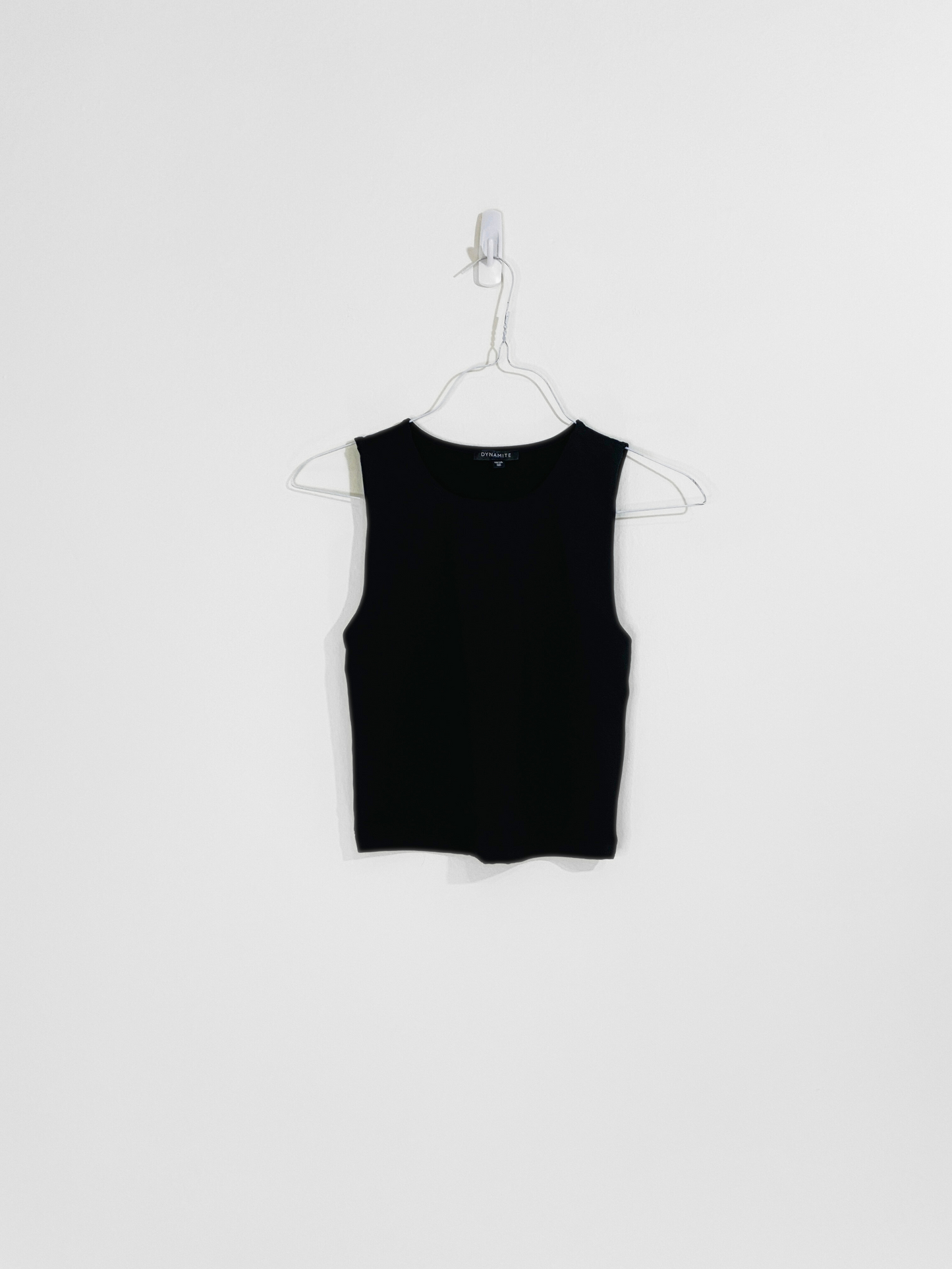 Black Sleeveless Crop Top (XS)