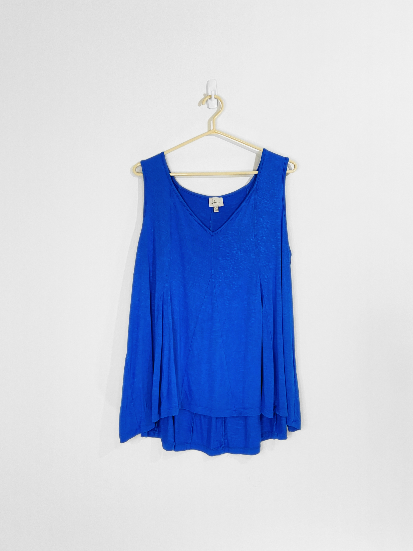 Blue Flowy Tank Top (1X)