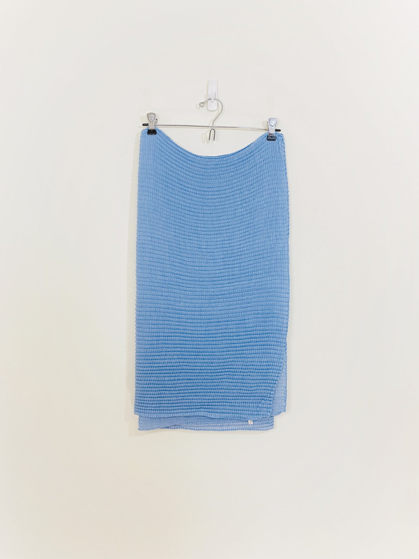 Blue Textured Scarf