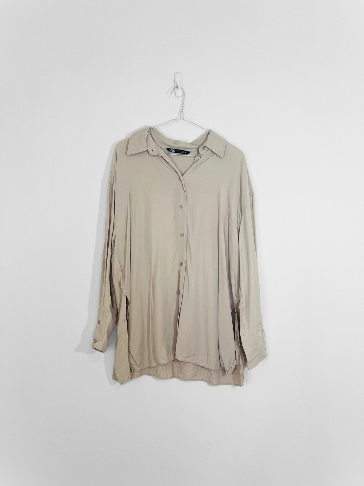 Blush Button Down Blouse (Small)