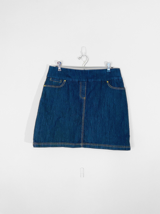Dark Blue Denim Skort (Size 7)