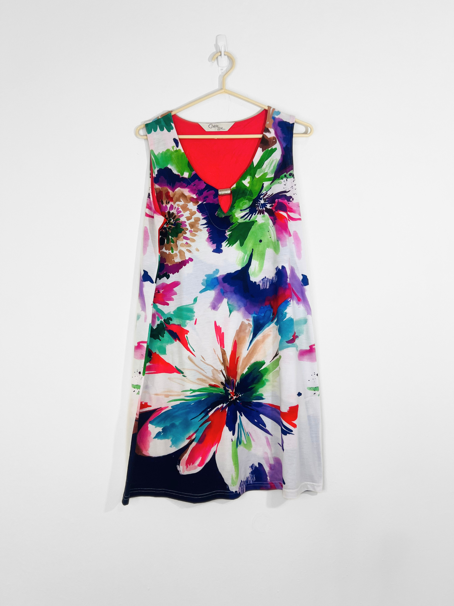 Colorful Sleeveless Dress (Large)