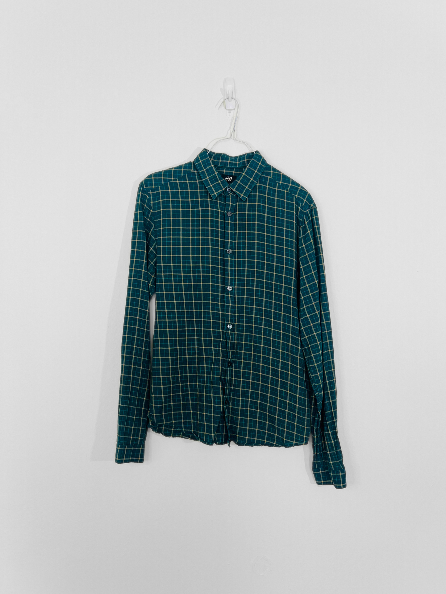 Green Plaid Shirt (Small)