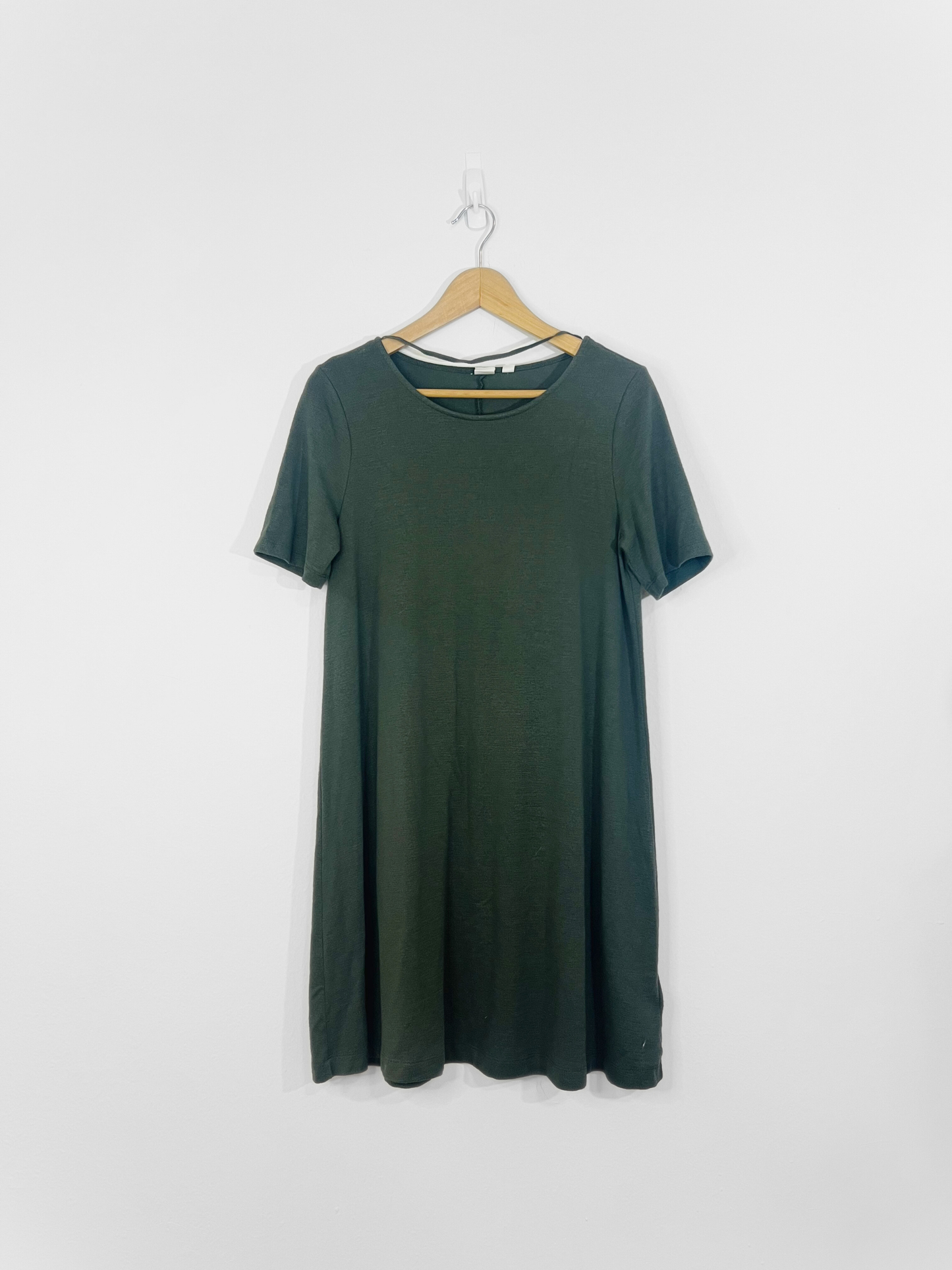 Green T-shirt Dress (Medium)