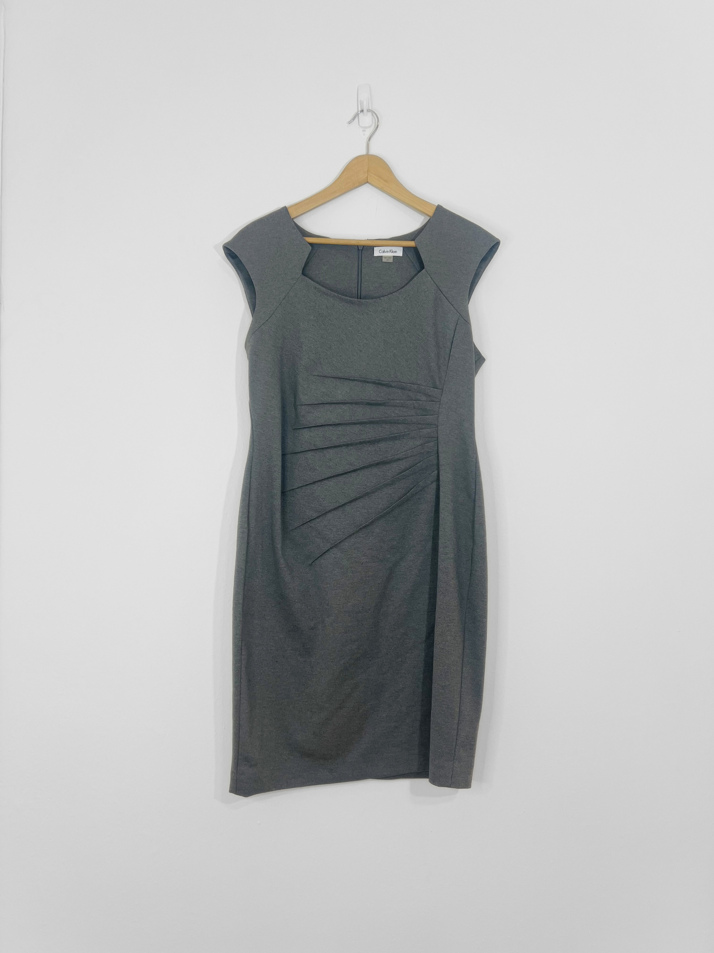 Grey Sheath Dress (Size 14)