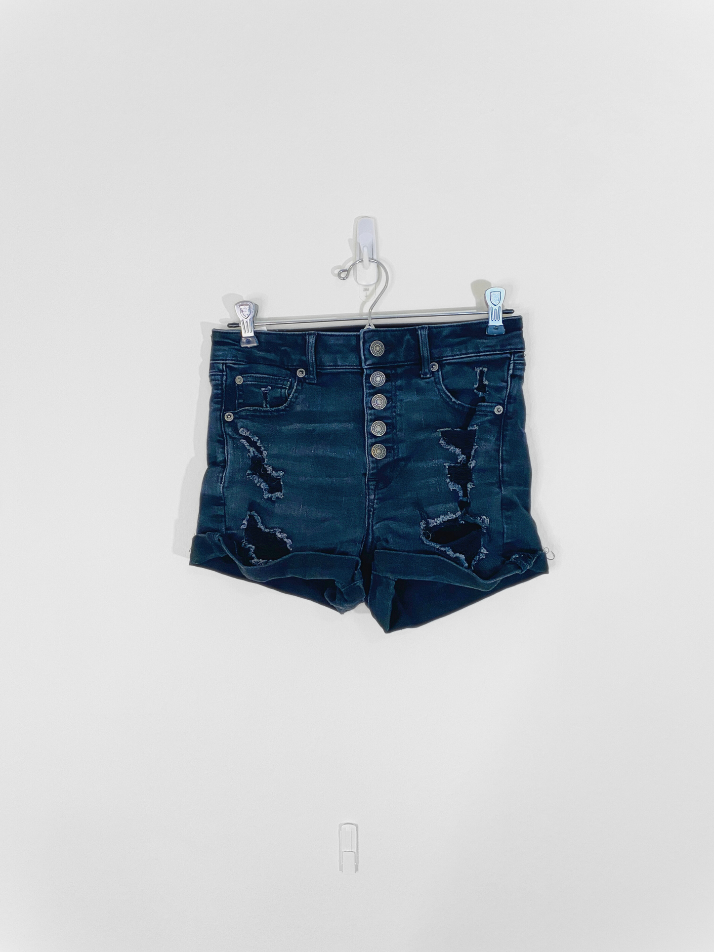 Black, High Waisted Shorts (Size 4)