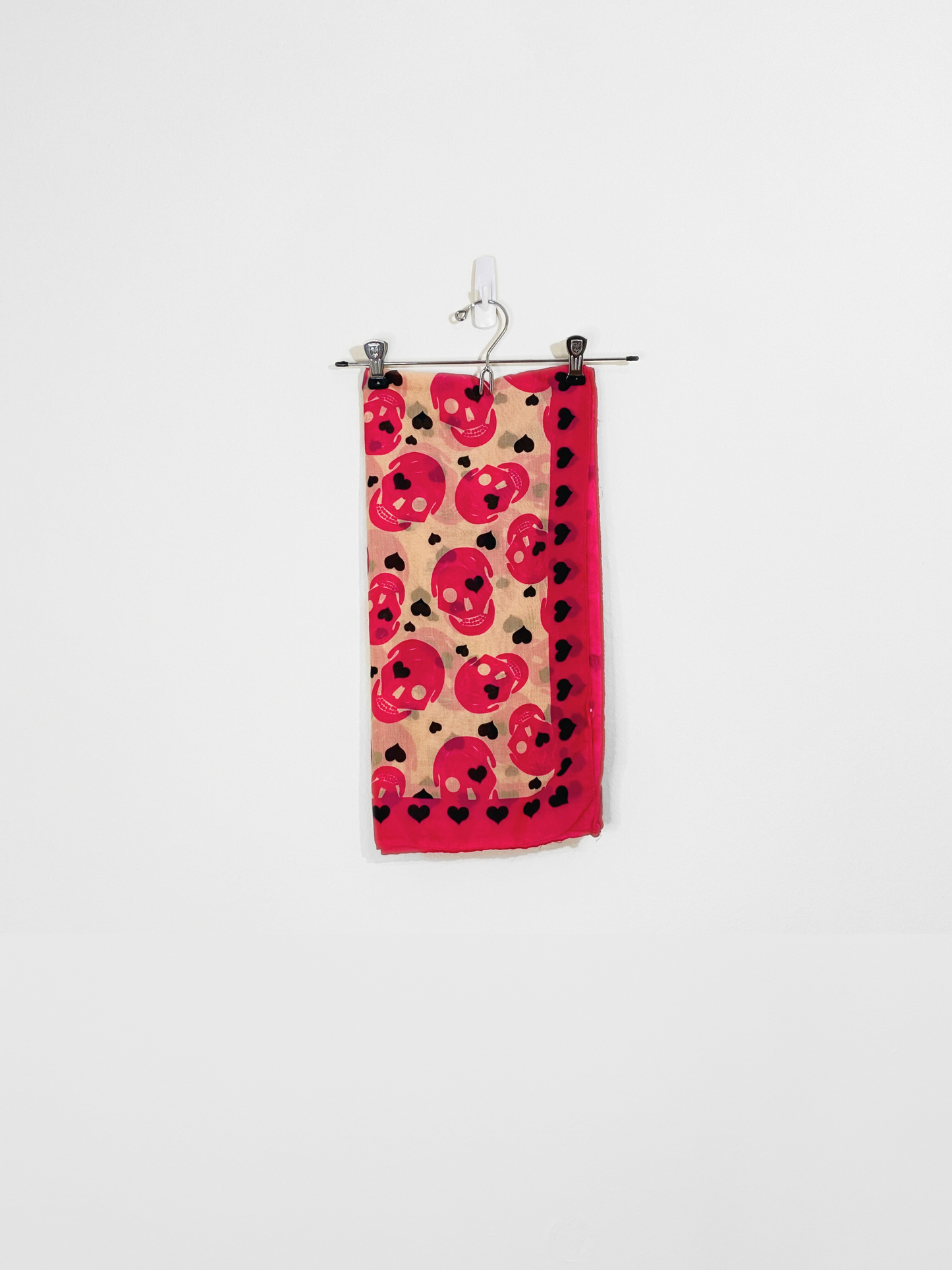 Pink Scull Scarf