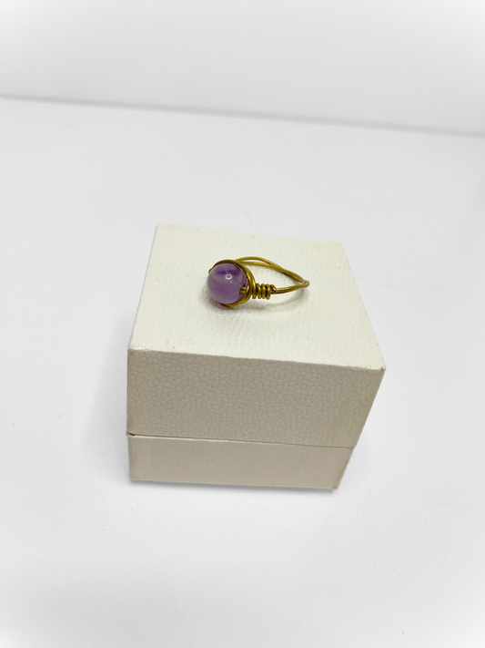 Purple Wire Ring