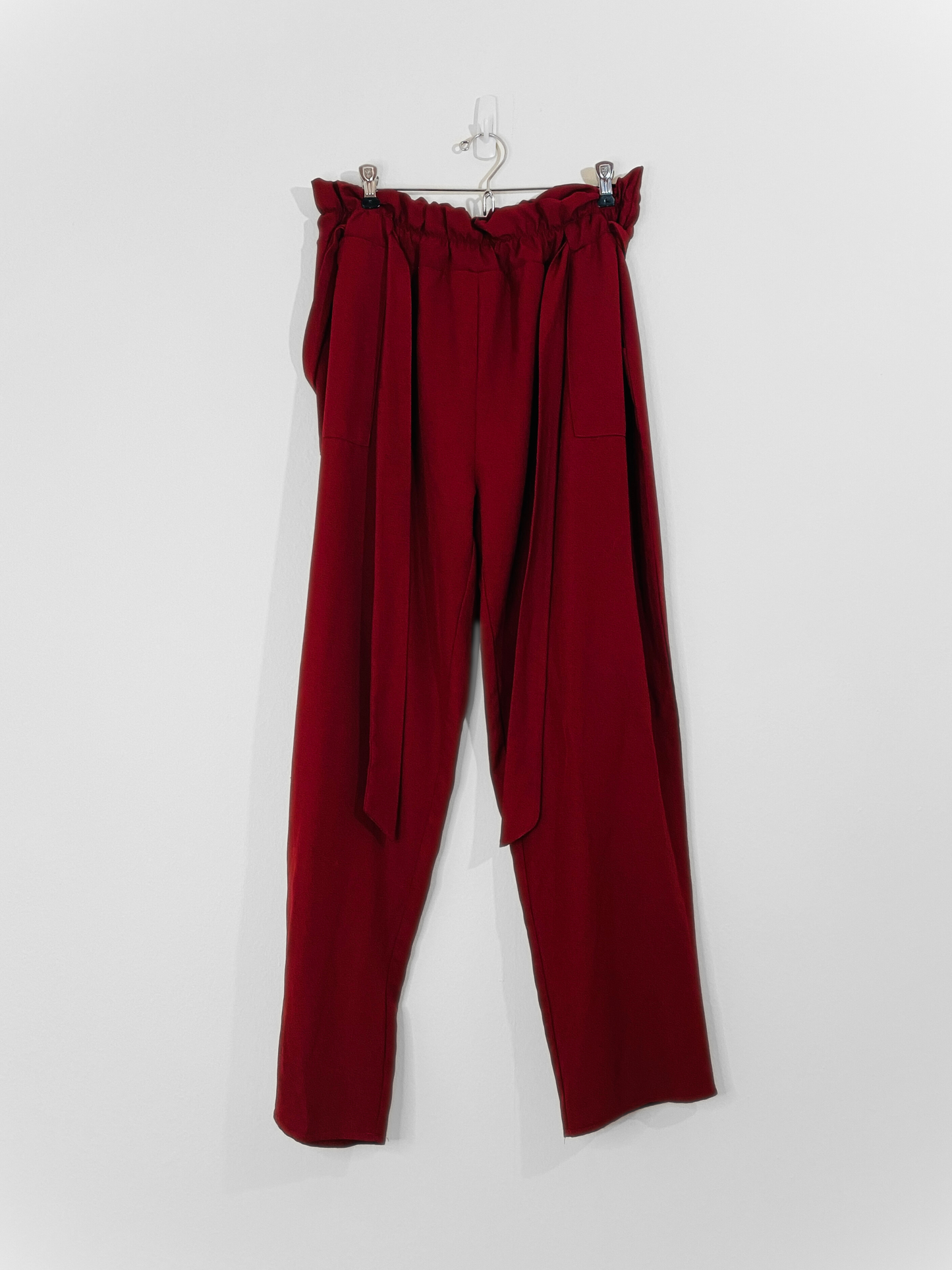 Burgundy Paperbag Pants (2X)
