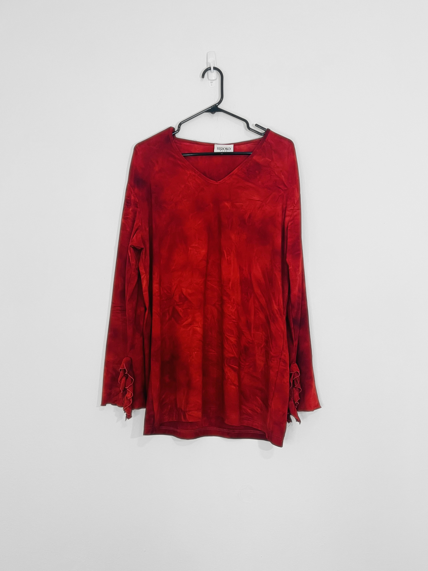 Red Long-sleeve Top (1X)