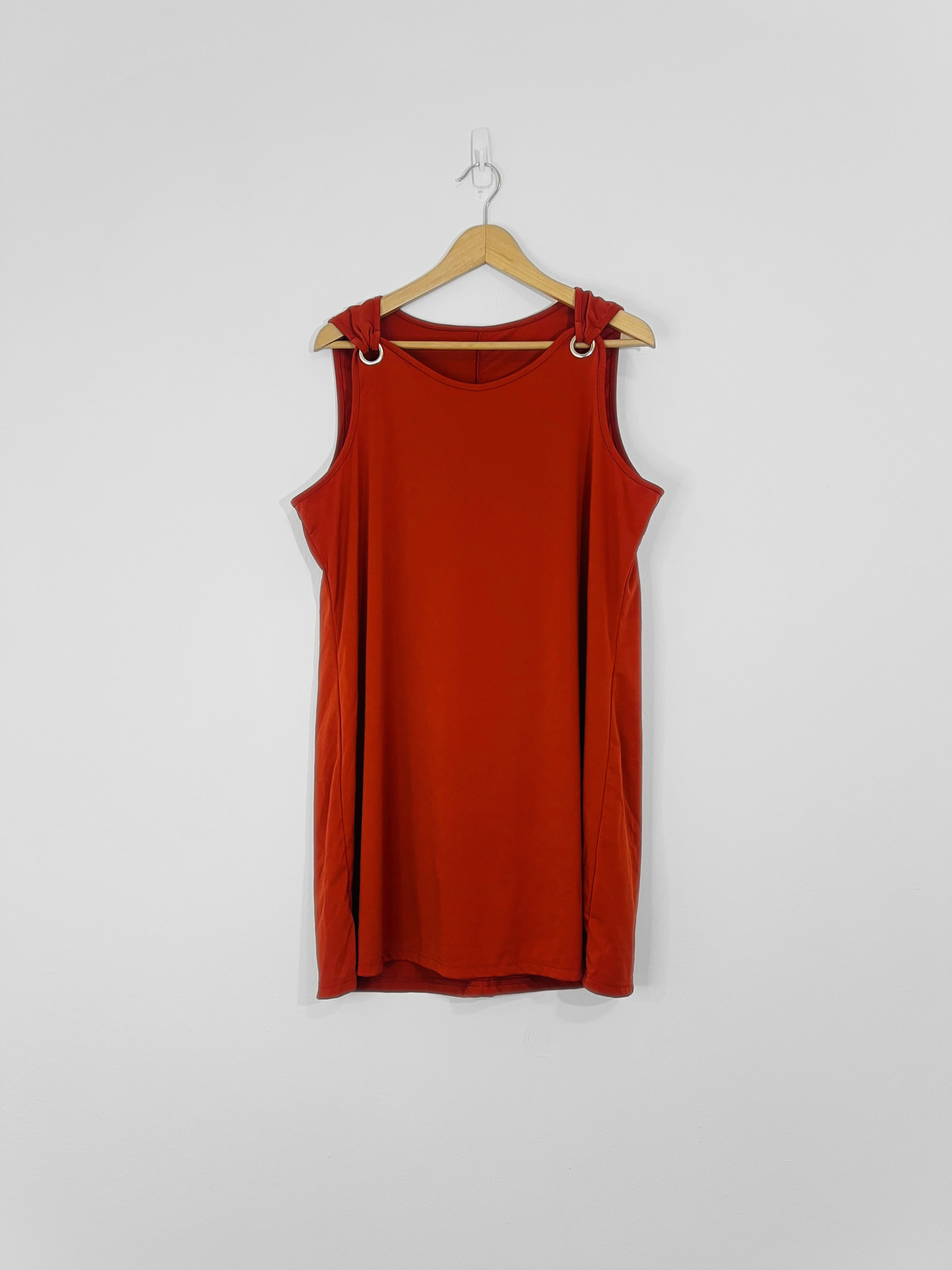 Rust Sleeveless Dress (2XL)
