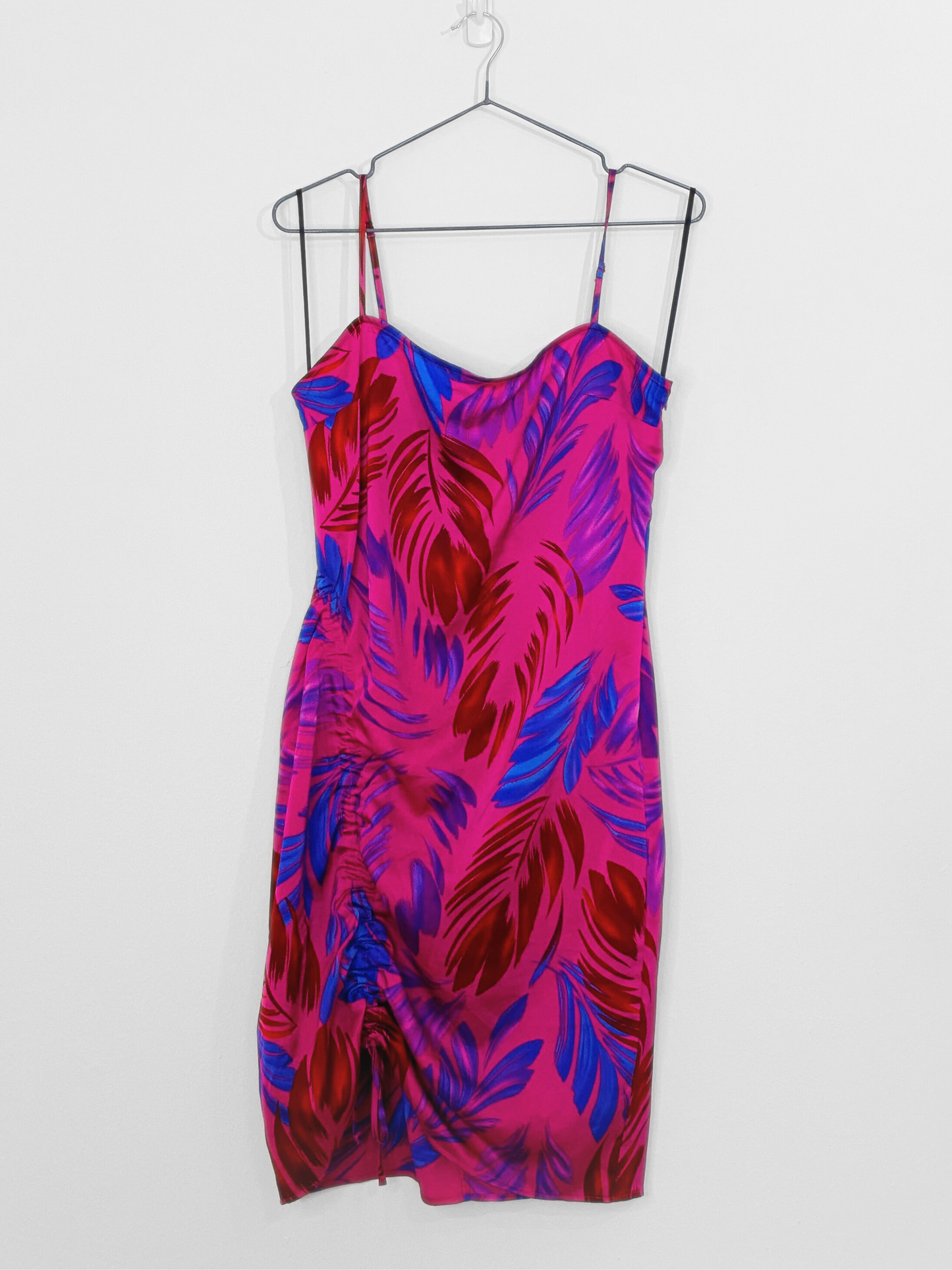 Pink Tropical Mini Dress (Small)