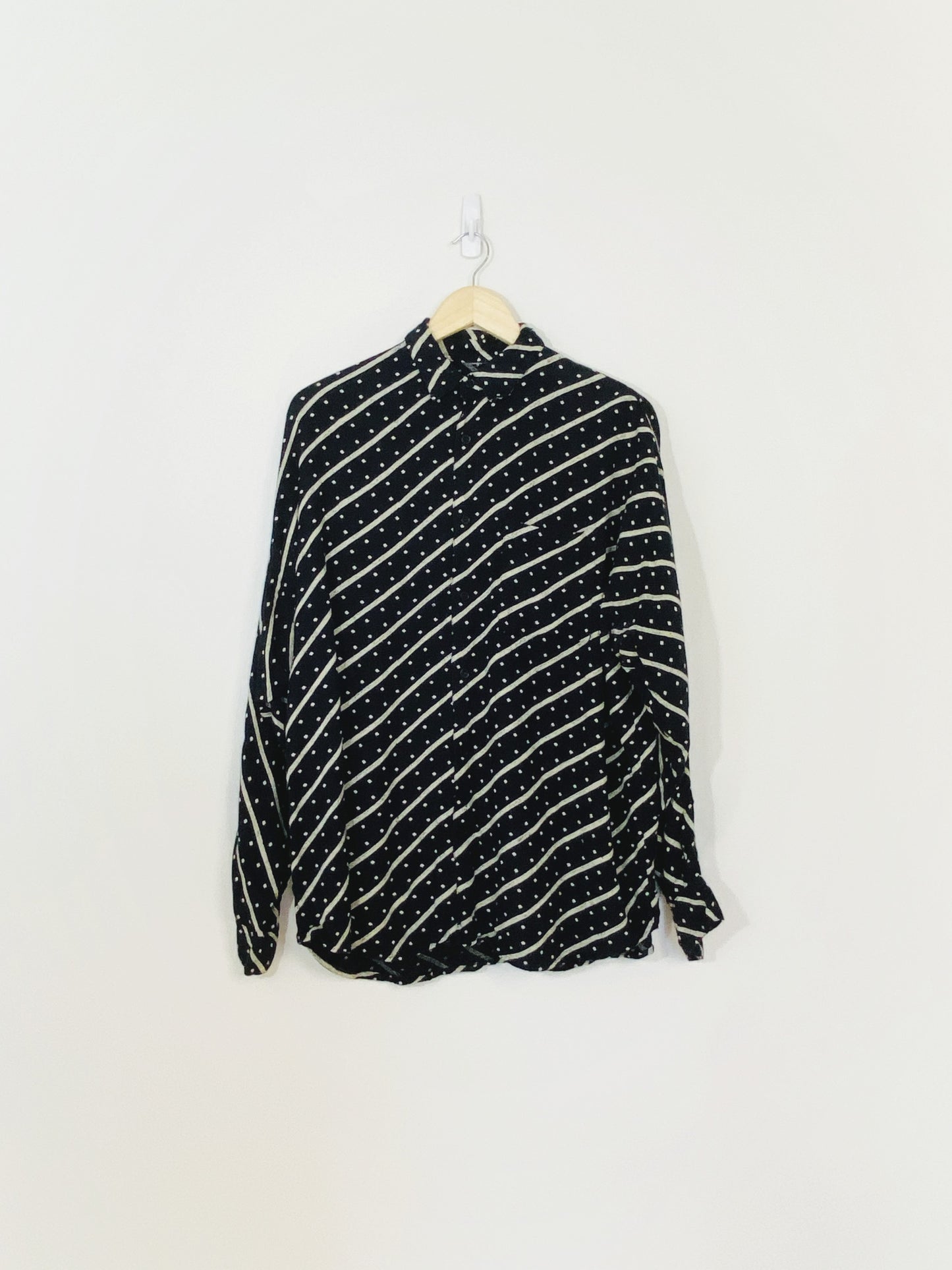 Chemise boutonnée années 80-90 (XL)