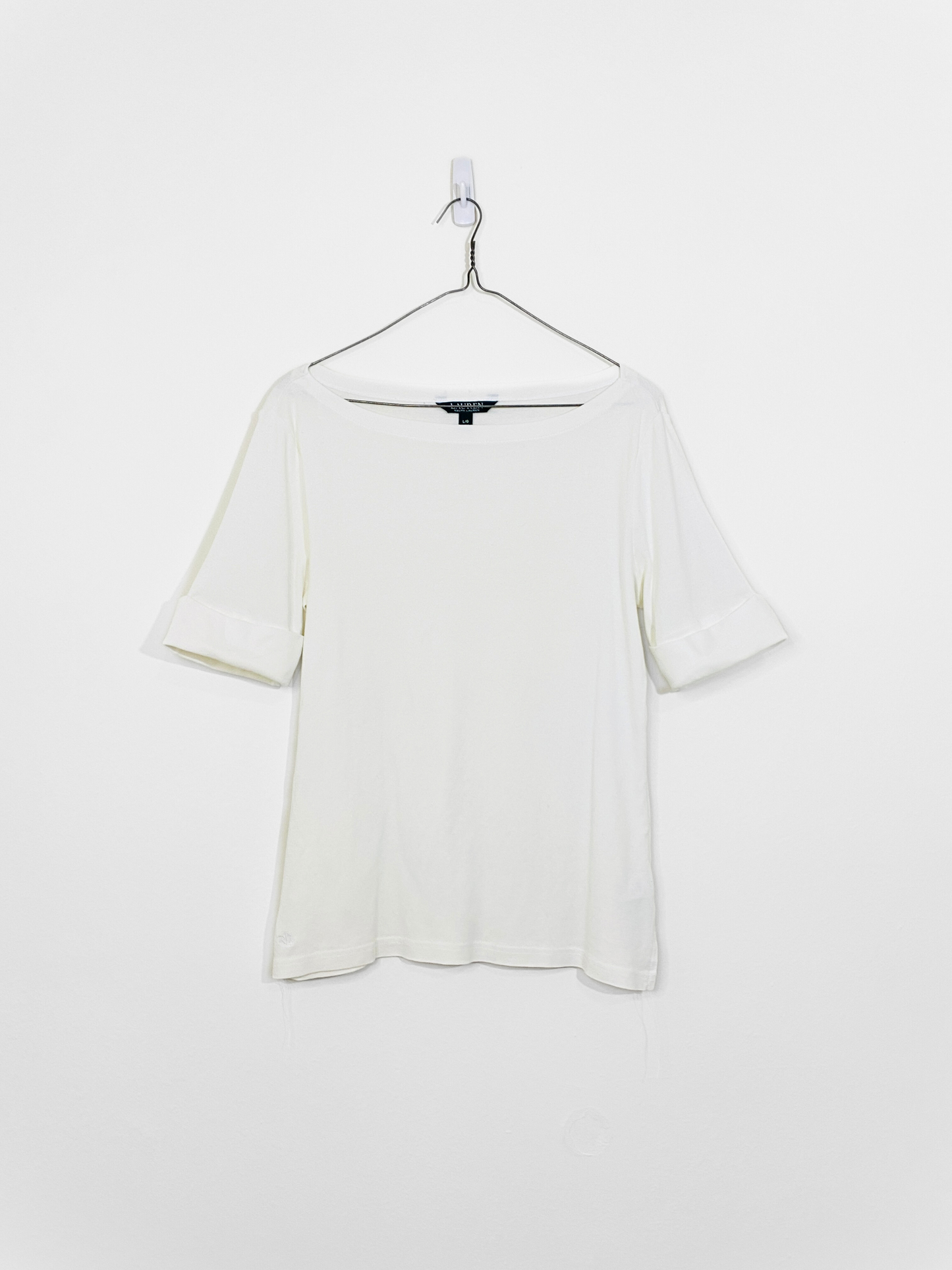 White 1/2 Sleeve Top (Large)