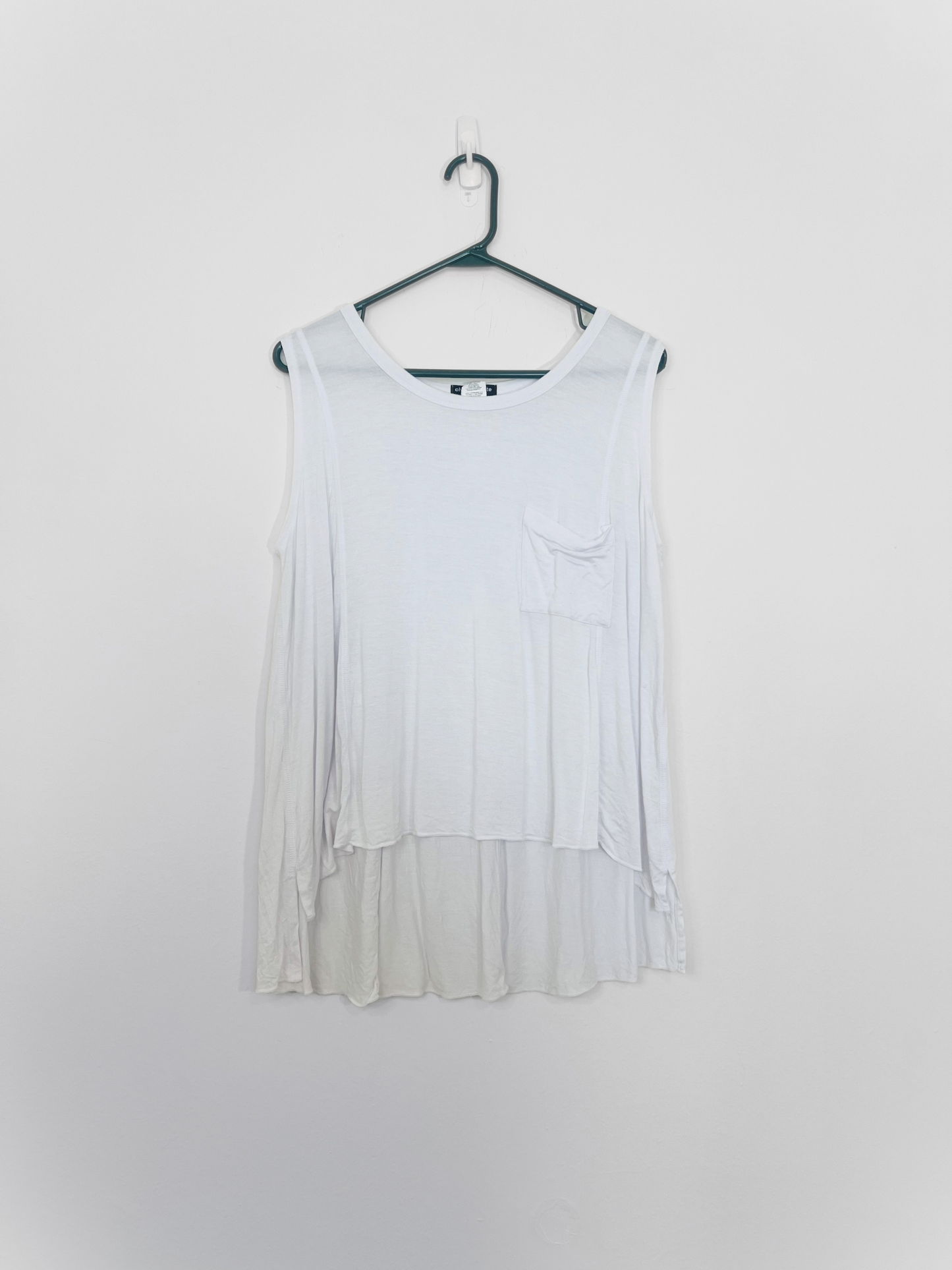 White High Low Tank (Large)