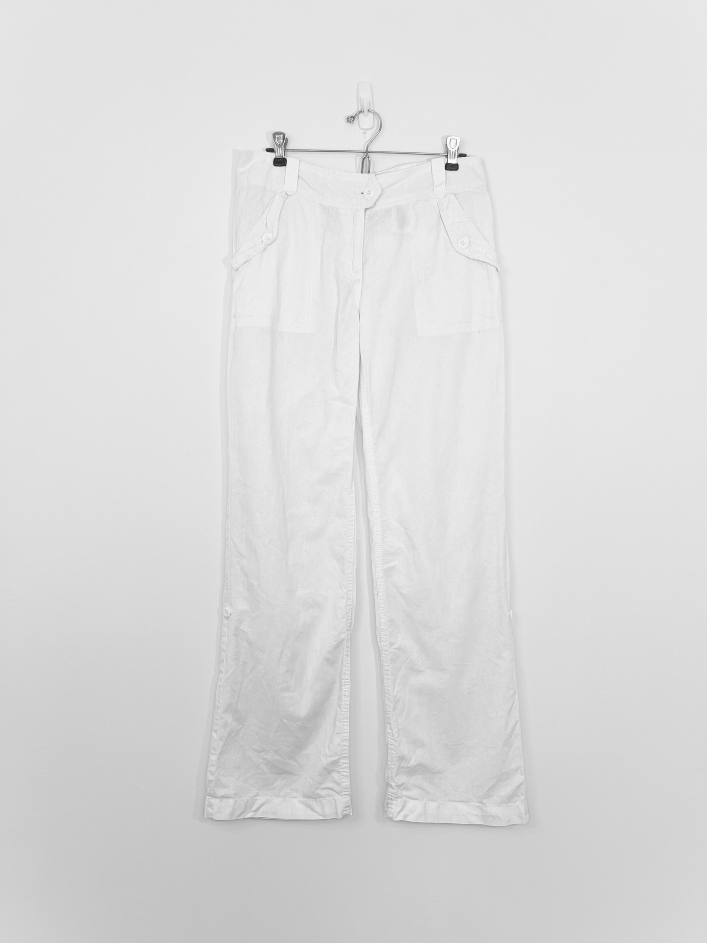 White Linen Pants (Size 8)