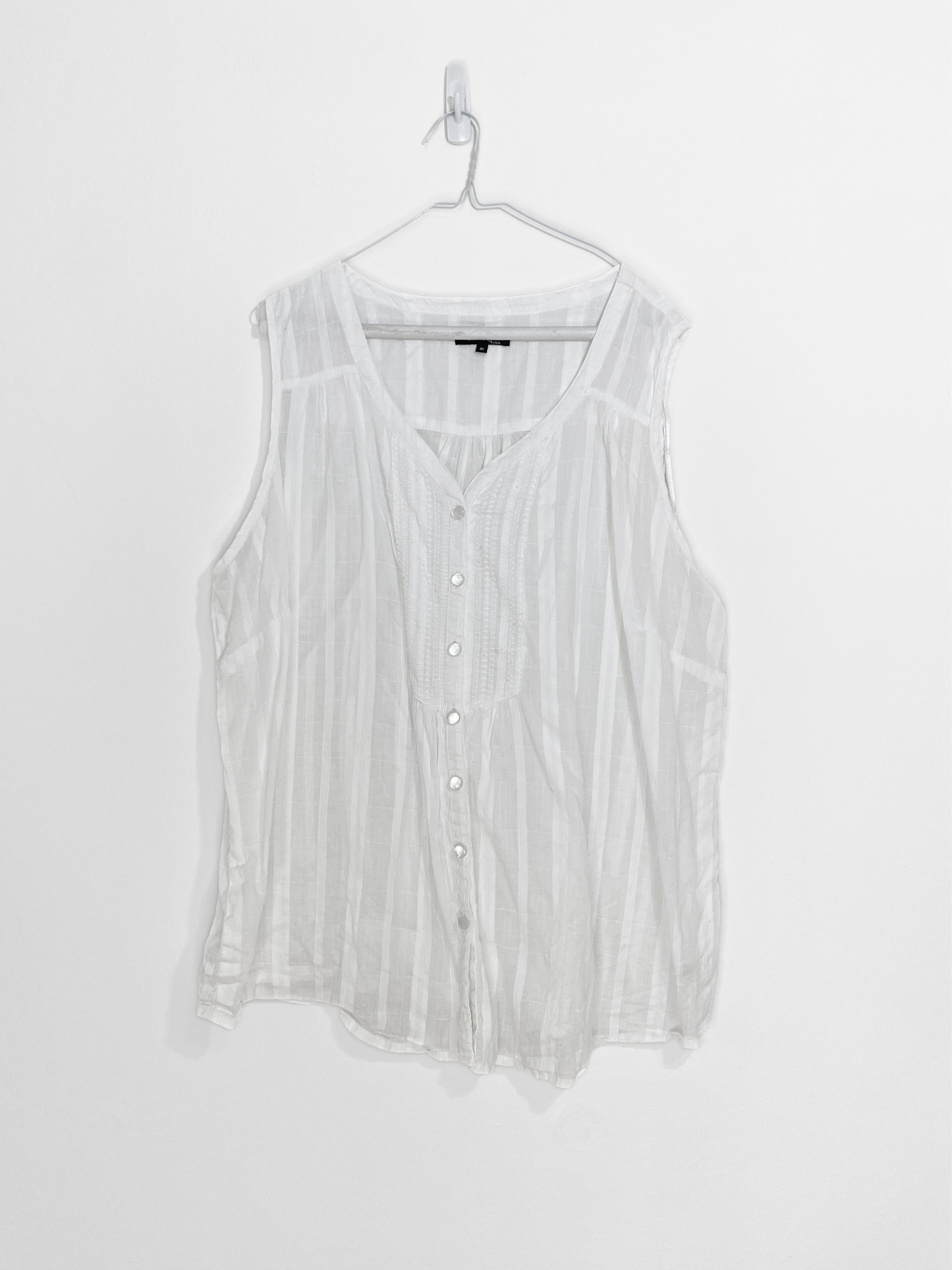 Sleeveless Blouse (3X)(2 colors)