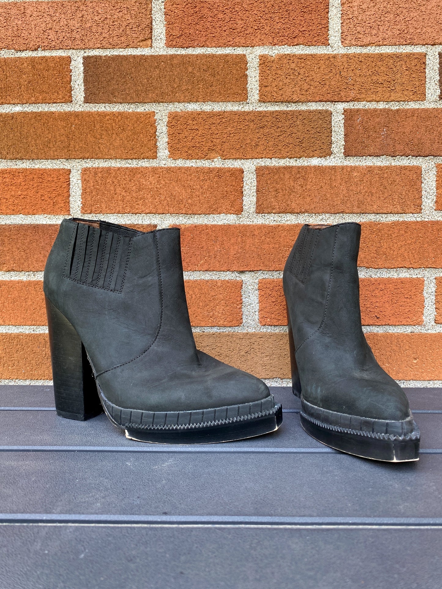 Black Ankle Booties (Size 8.5)