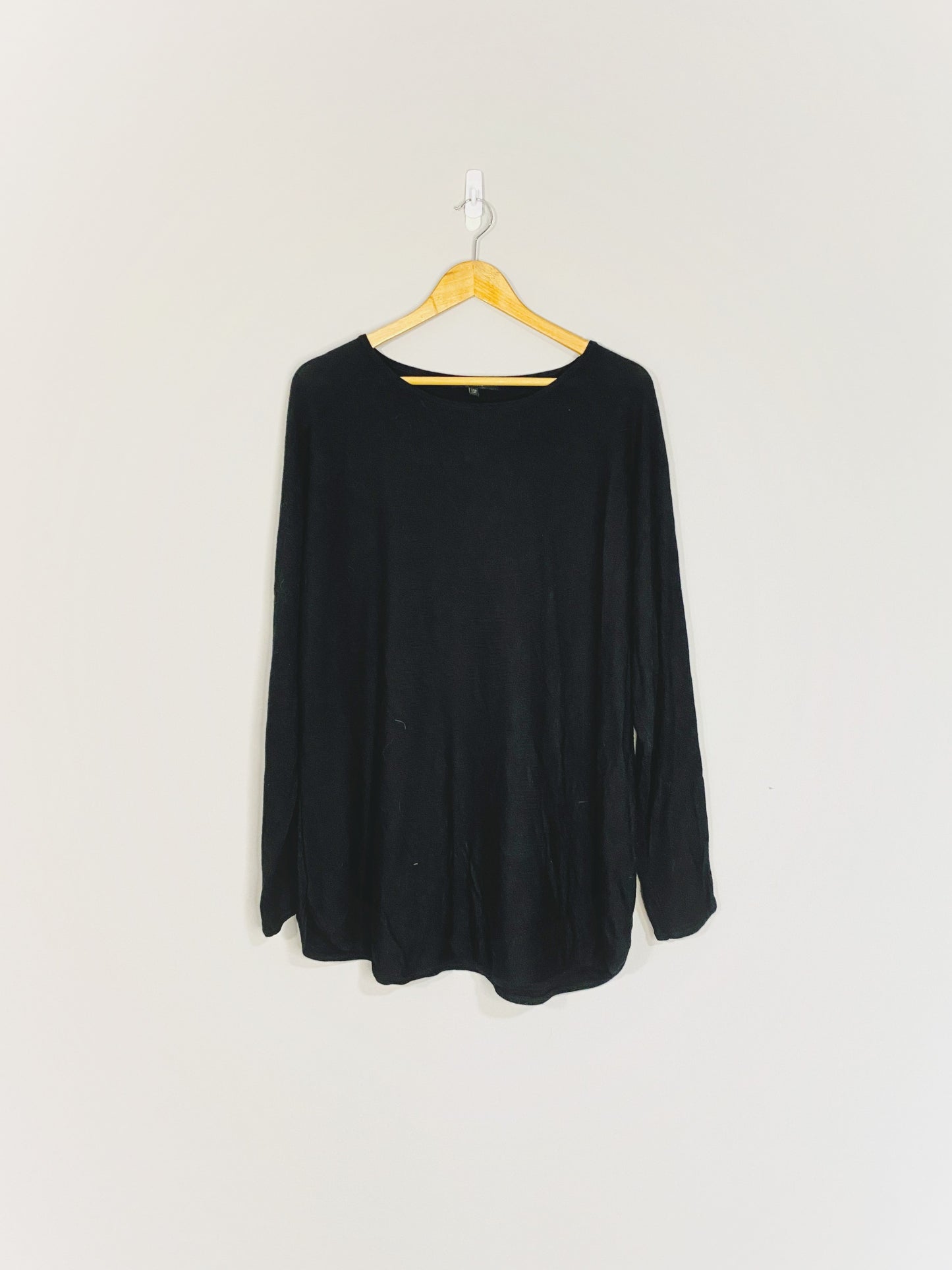 Haut noir à manches longues (XXL)