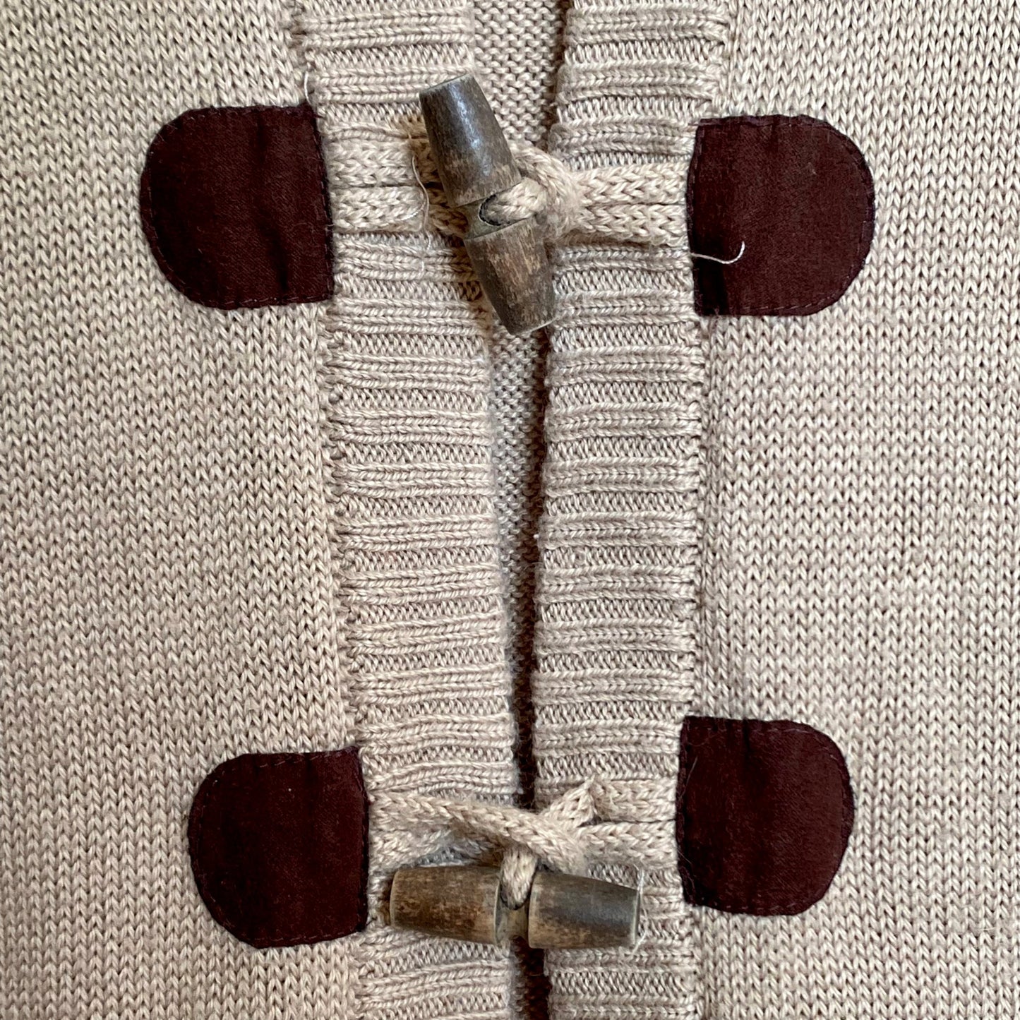 Tan Hooded Cardigan (Small)