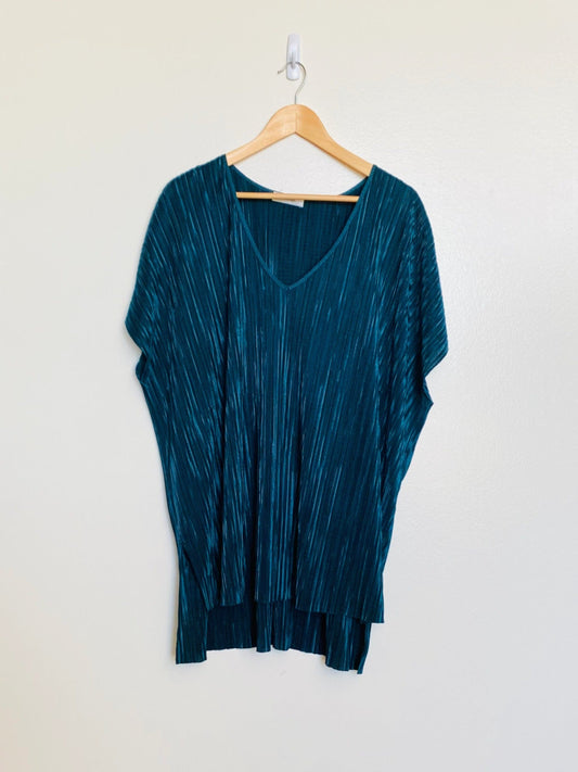 Chemisier accordéon vert (3X)