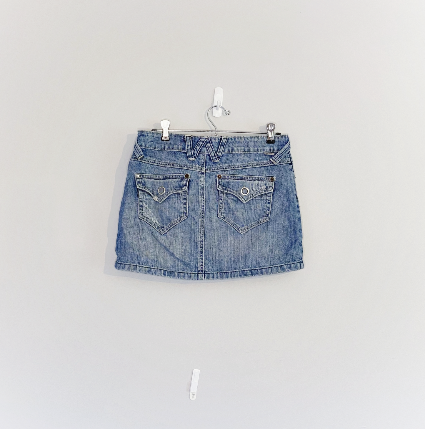 Denim Mini Skirt (Size 6)