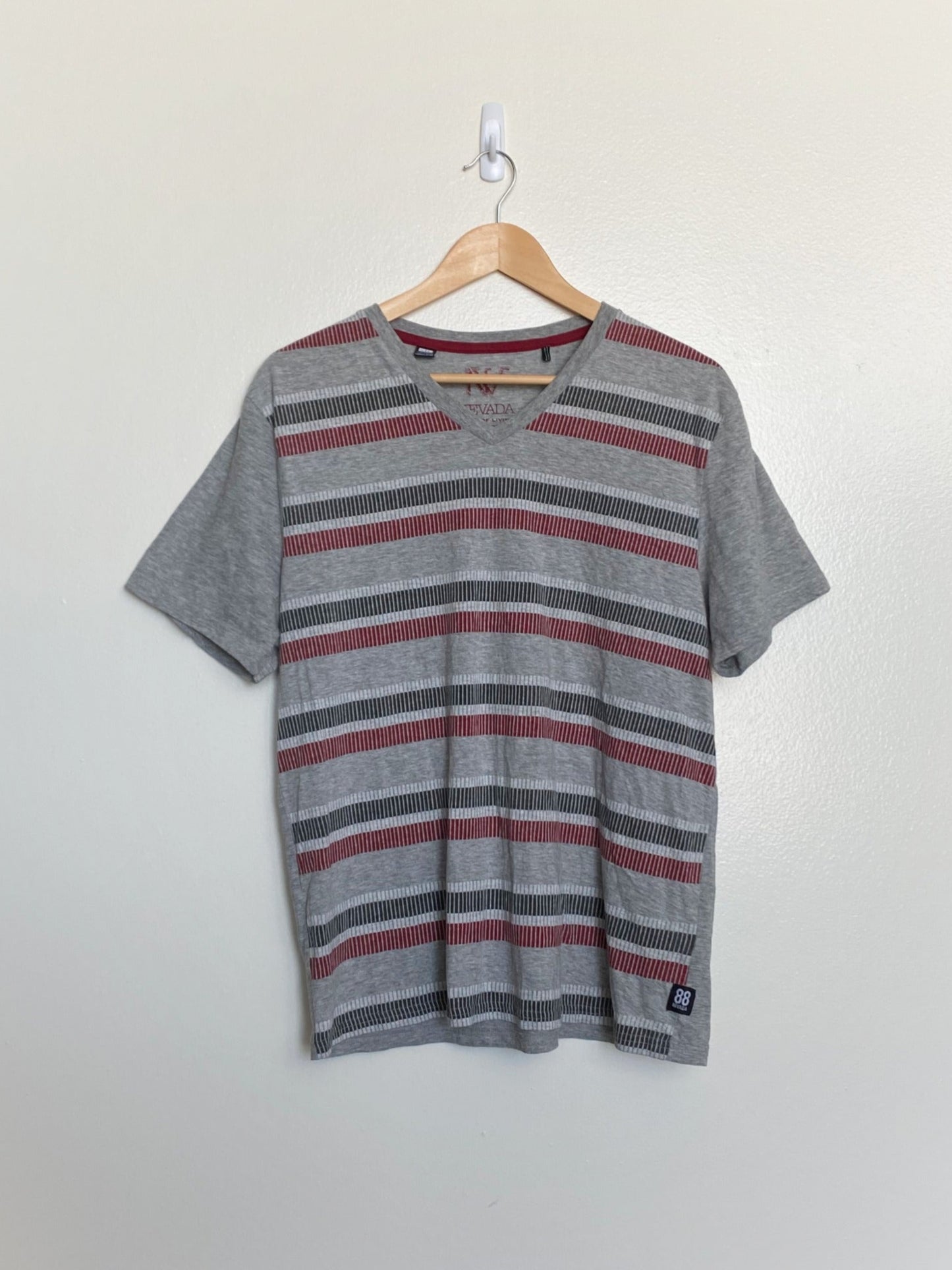 Grey Striped Tee (Large)