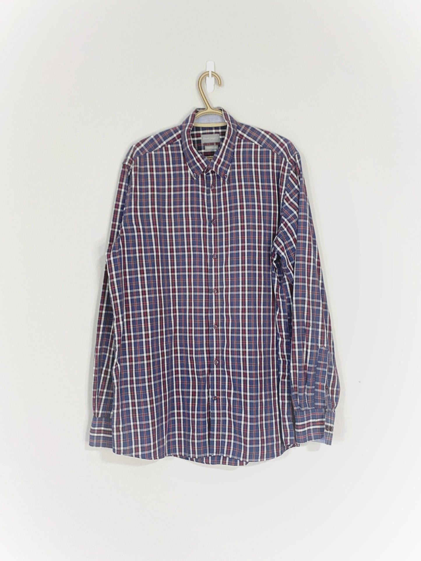 Boutonné à carreaux (17 1/2)(XL)