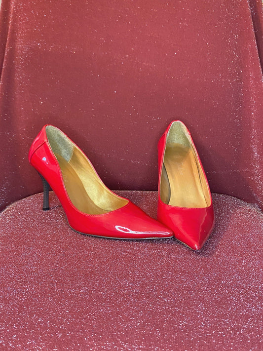 Escarpins vernis rouges (taille 7,5)