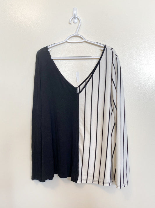 Haut de couleur fendu (2X)