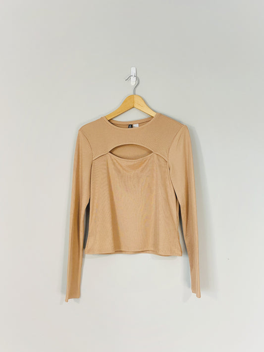 Haut à découpes beige (grand)