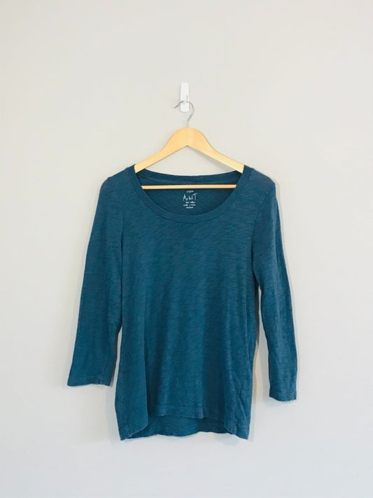 Top Turquoise à Manches 3/4 (Moyen)