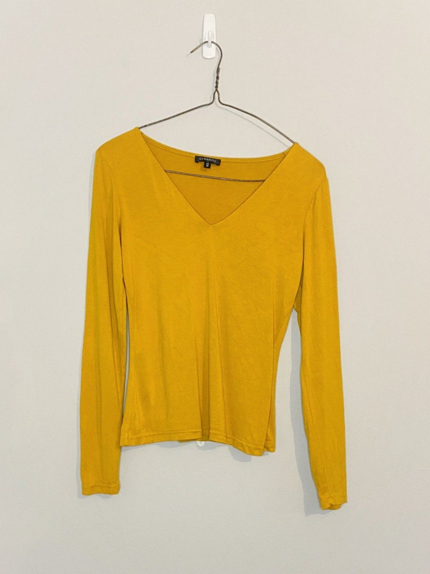 Haut à manches longues jaune (petit)