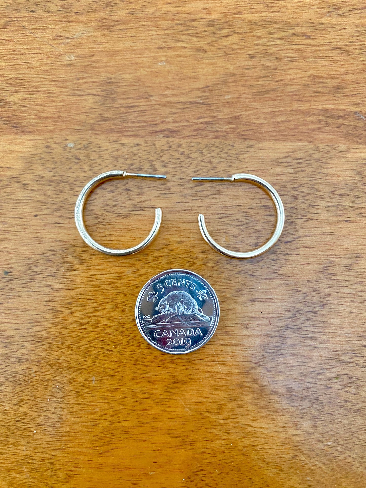 Medium Open Hoop Earrings