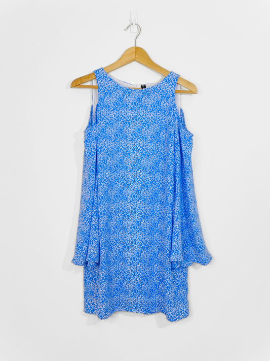 Blue Cold Shoulder Dress (XS)