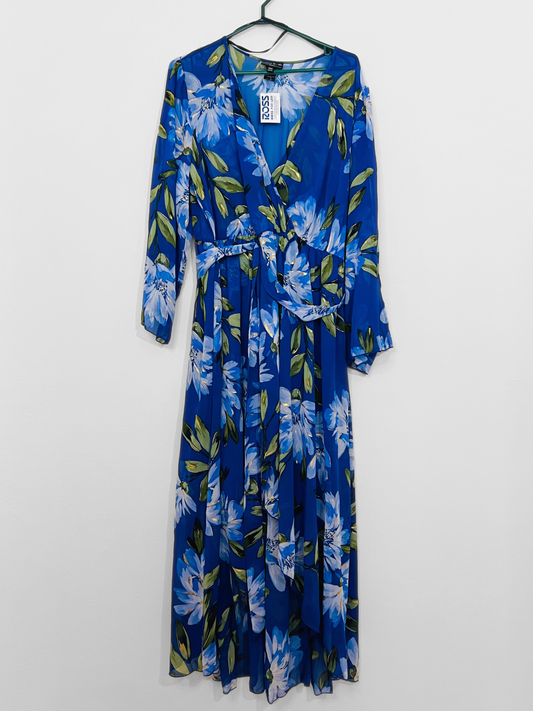 Blue Floral Dress (20W)