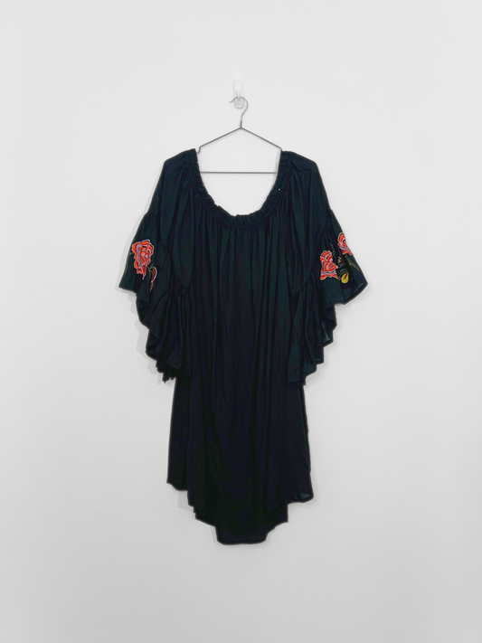 Bat Sleeve Dress (3X)