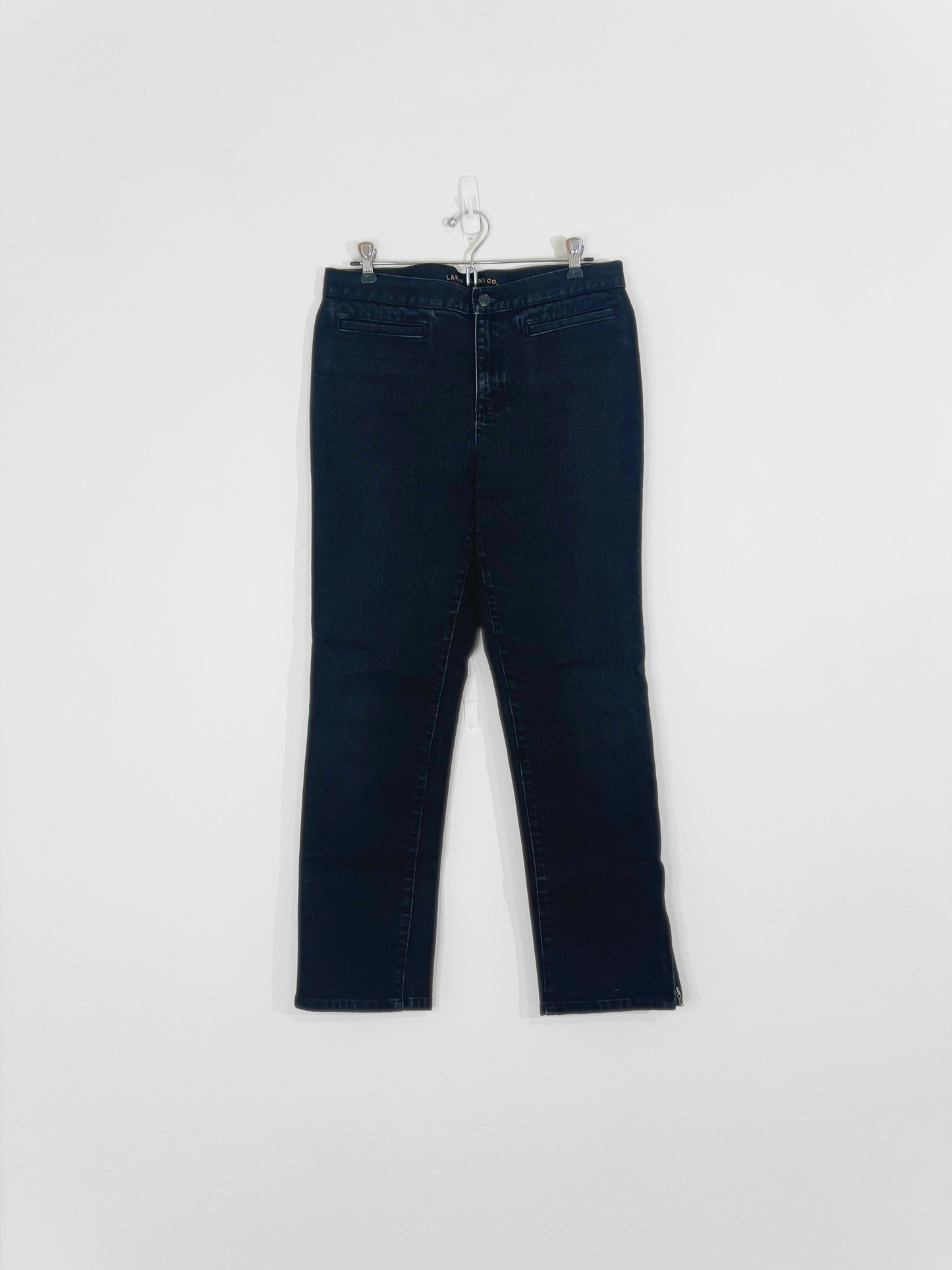 Black Straight Leg Jeans (Size 8)