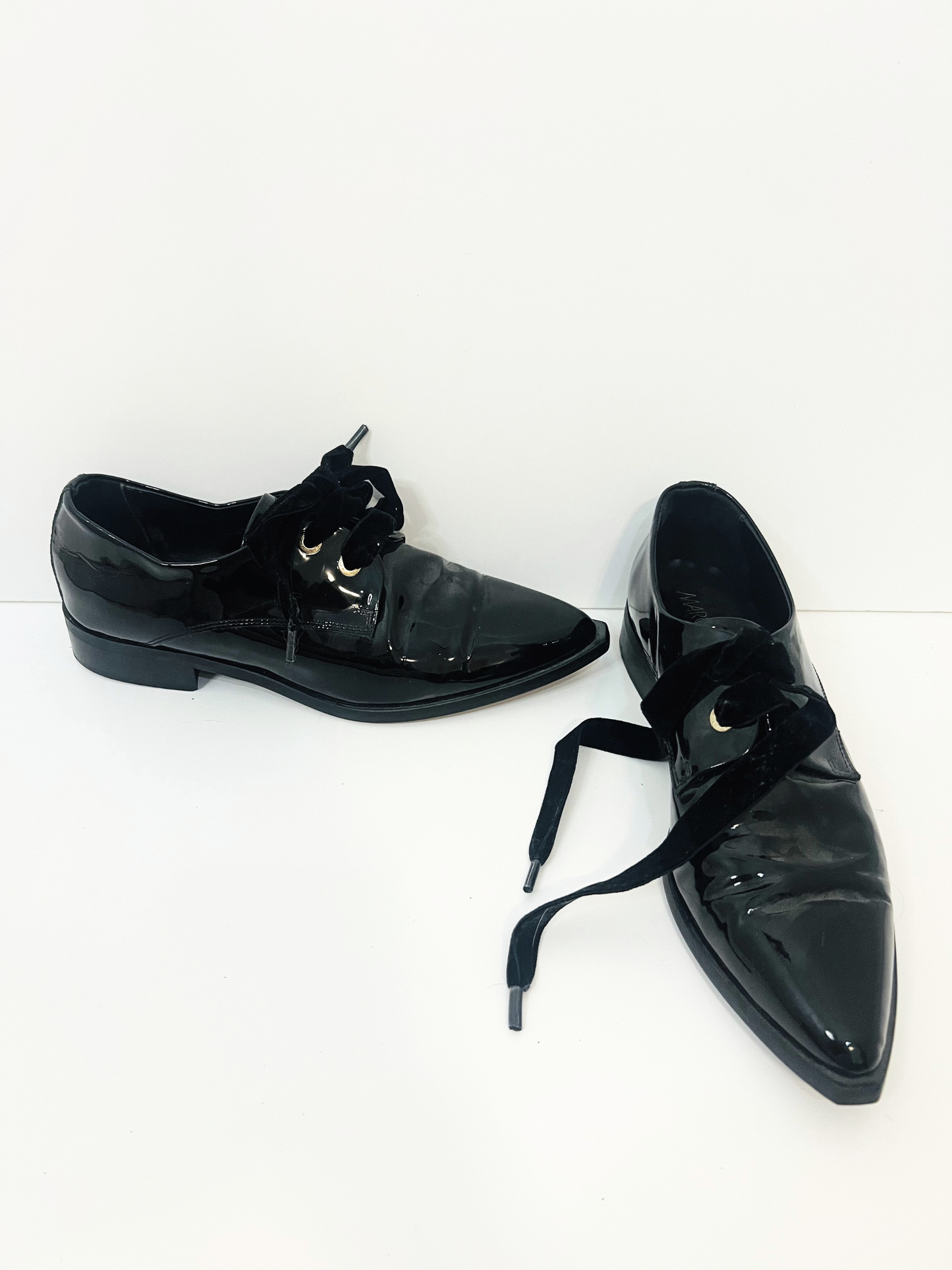 Patent Leather Oxfords (size 41)